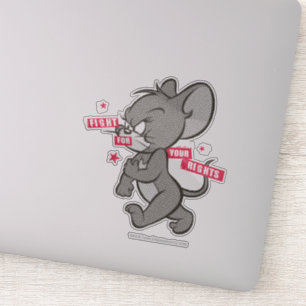 Pegatina Tom y Jerry Tough Mouse 3