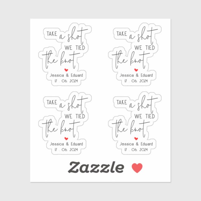 Pegatina Toma Una Foto Que Amarramos A La Pareja De Guión N (Hoja)