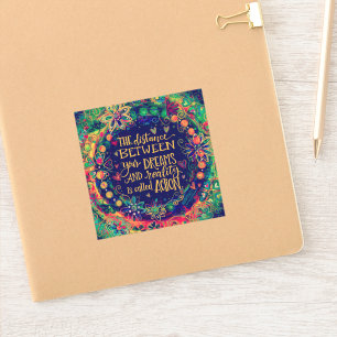 Pegatina Tomar medidas para alentar la Bonito