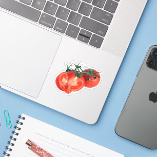 Pegatina Tomate Cherry Preocupado