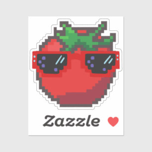 Pegatina Tomate Pixelado