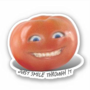 Pegatina Tomate sonriente