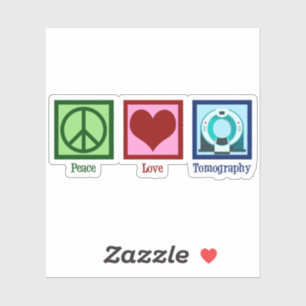 Pegatina Tomografía Paz Tomografía de Amor