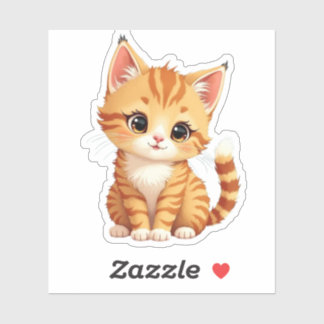 Pegatina Too Cute to Be Serious – Funny Kitty Sticker