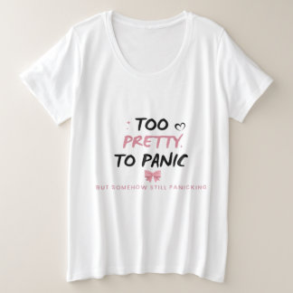 Pegatina Too Pretty To Panic | Coqueta Divertida M