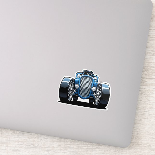 Pegatina Toon Hotrod Art  (Detalle)