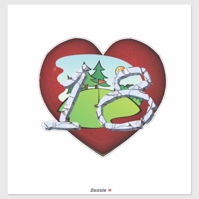 Pegatina TOP Golf 18 (Hoja)