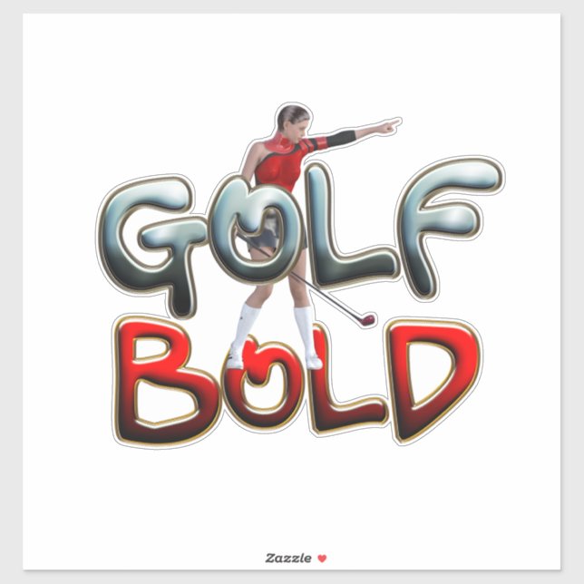 Pegatina TOP Golf Bold (Hoja)