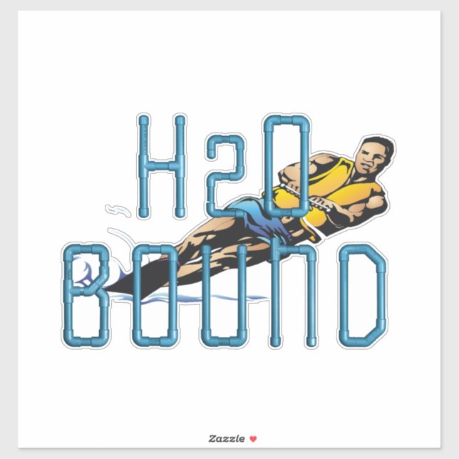 Pegatina TOP Water Skiing (Hoja)