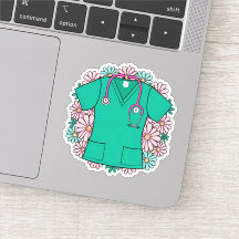 Tope retro Scrub con flores