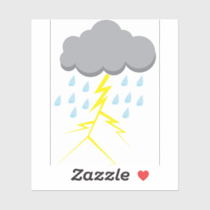 Pegatina Tormenta eléctrica y luz