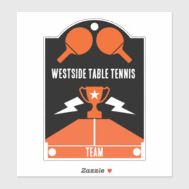 Pegatina Torneo de tenis de mesa