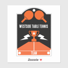 Pegatina Torneo de tenis de mesa