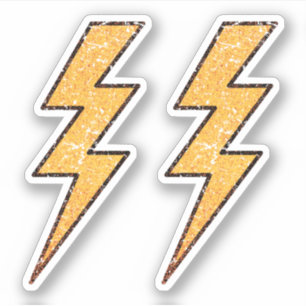 Pegatina Tornillos para el relámpago de pintura descascari