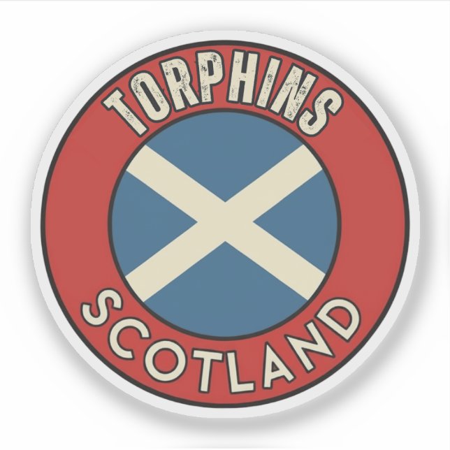 Pegatina Torphins, Escocia (Anverso)