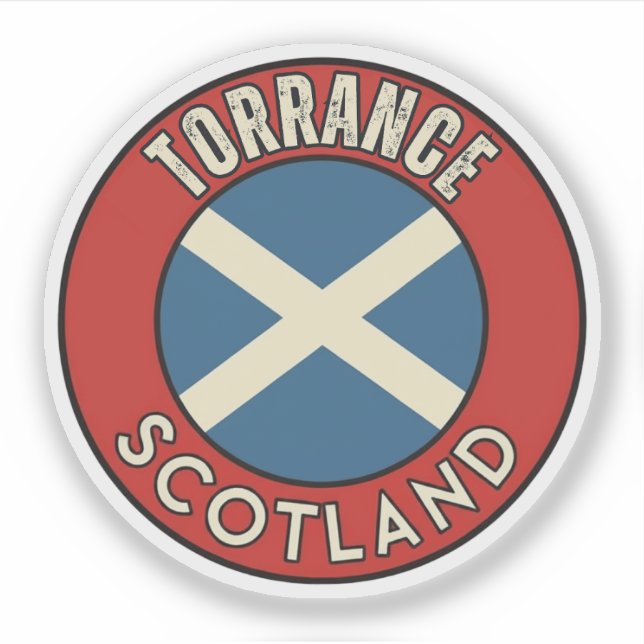 Pegatina Torrance, Escocia (Anverso)