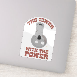 Pegatina Torre con dados de poder Juego épico Castillo