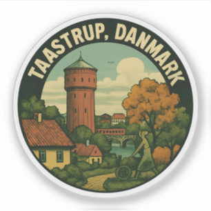 Pegatina Torre de Taastrup Dinamarca