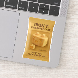 Pegatina Torta de piña Iron T: Caja de juguetes de snacks t