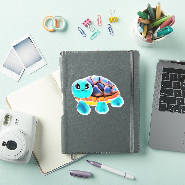 Pegatina Tortuga de pintura cáustica Copia (Funda para iPad)