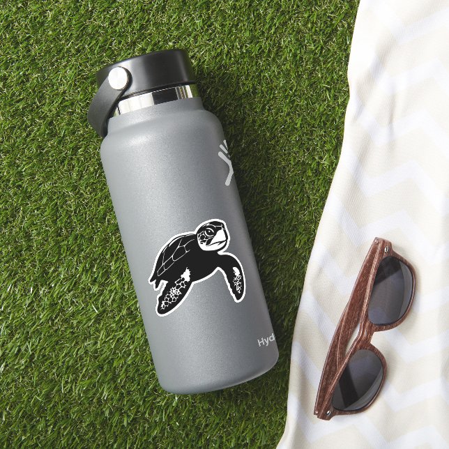 Pegatina tortuga marina (HydroFlask Insitu)