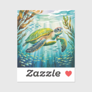 Pegatina Tortuga Pintada
