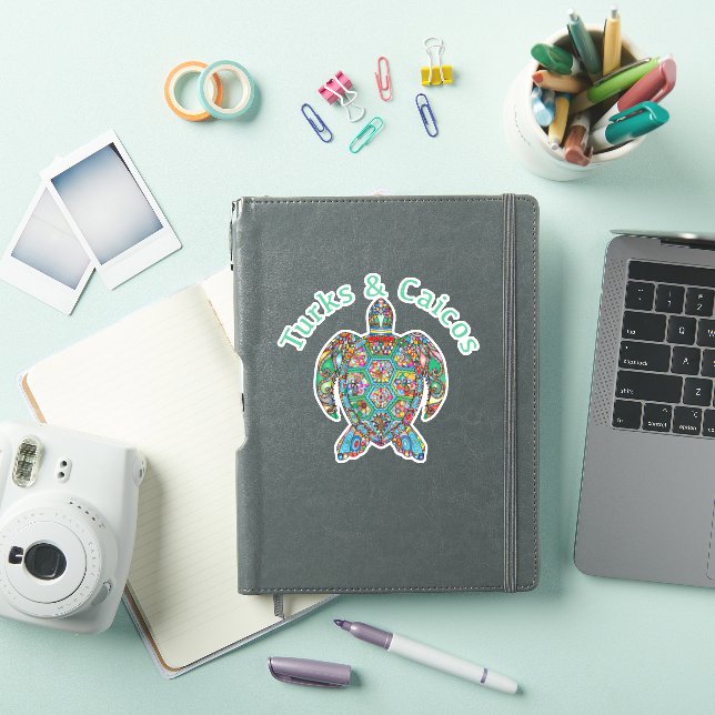 Pegatina Tortuga Tribal de Tur Caicos (Funda para iPad)