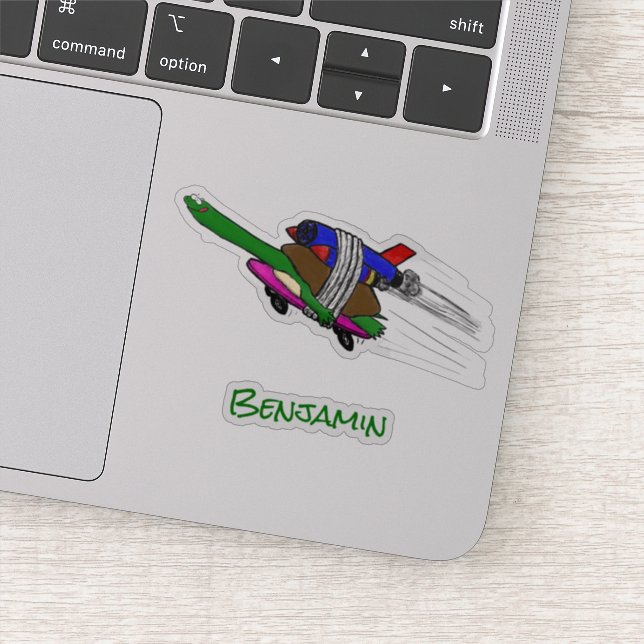 Pegatina Tortuga voladora (Detalle)