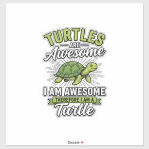 Pegatina Tortugas Antiguas Son Increíbles Camiseta Divertid