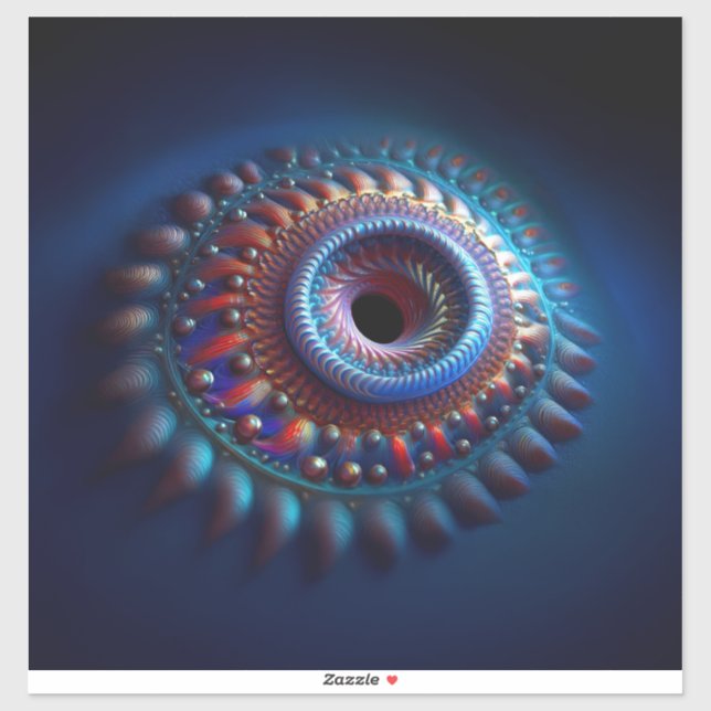Pegatina Torus Wormhole (Hoja)