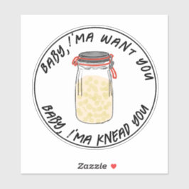 Pegatina Tos Agudos Fermentados En Jar