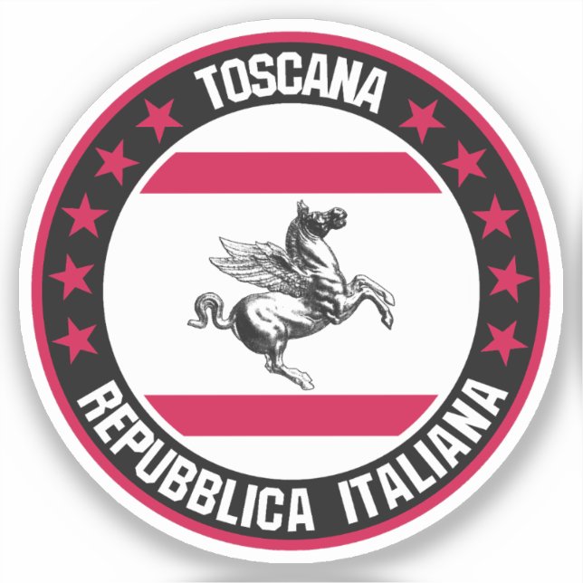 Pegatina Toscana (Anverso)