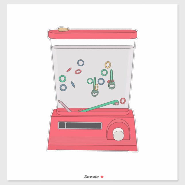 Pegatina Toss de anillos acuáticos (Hoja)