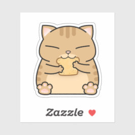 Pegatina Tostada de gato para Naranjas grasos