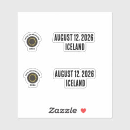 Pegatina Total Solar Eclipse 2026 Totality Custom Vinyl