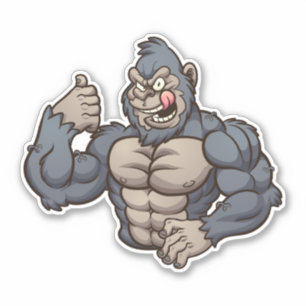 Pegatina Tough Guy - Gorilla