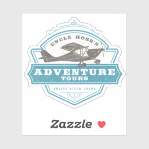 Pegatina Tours de aventura del tío Hoss