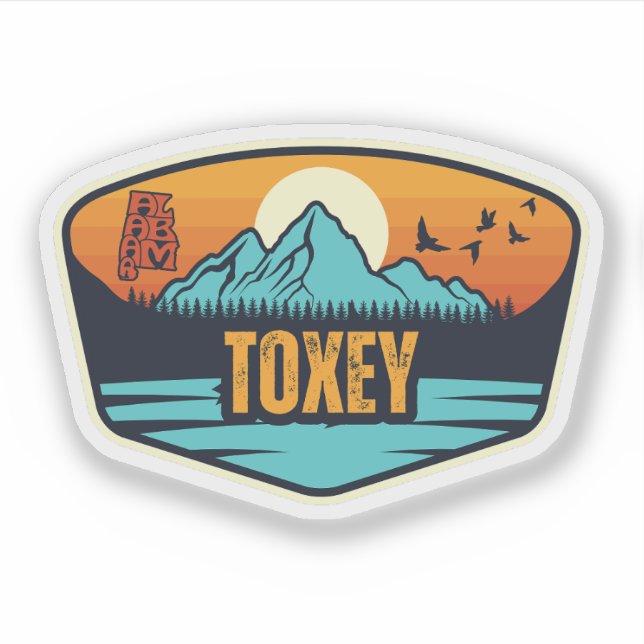 Pegatina Toxey, Alabama (Anverso)