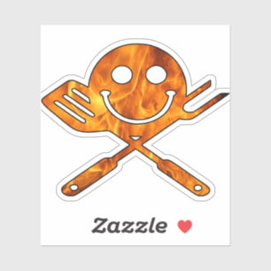 Pegatina Toxic BBQ Jolly Roger