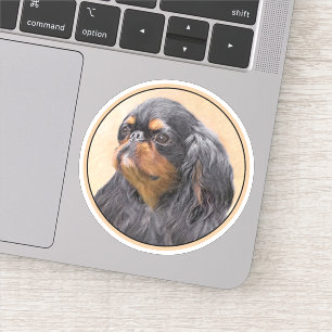Pegatina Toy English Spaniel Pintura Original Arte Animal