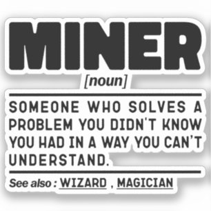 Pegatina Trabajador de padre artesano de definición de meno