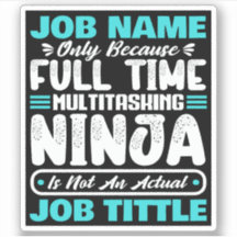 Trabajador multitarea con título de trabajo person