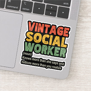 Pegatina Trabajadora social veneciana trabajadora laboral d