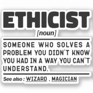 Pegatina Trabajo de Guay de trabajador de ética profesional