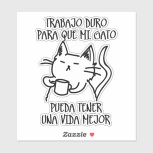 Pegatina Trabajo duro