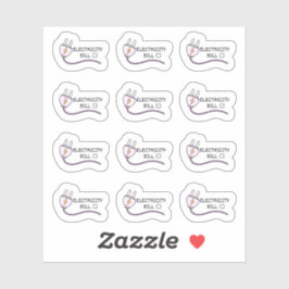 Pegatina Tracker de factura de electricidad Mini Bujo Plann