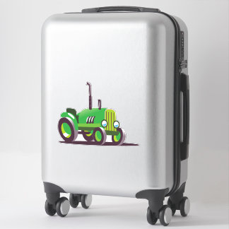 Pegatina Tractor verde de corte