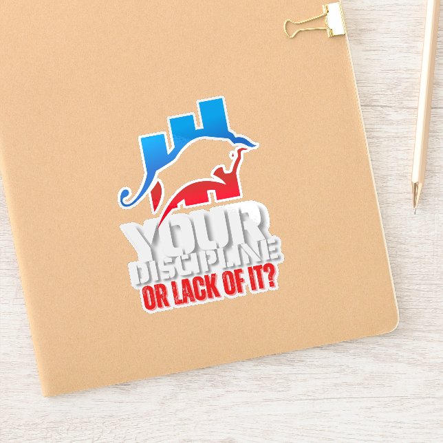 Pegatina Trader motivation | Bull | Discipline (Cuaderno)