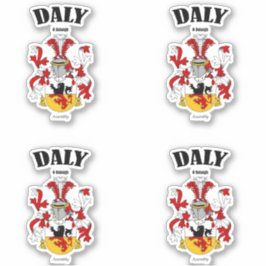 Pegatina Traducción y significado irlandés de Daly Escudo (
