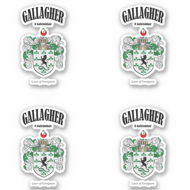 Pegatina Traducción y significado irlandés de Gallagher Esc (Anverso)